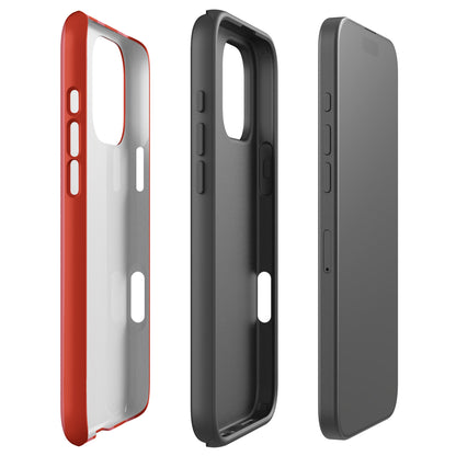 Retro Red + Pink Wavy Stripe Tough Case for iPhone