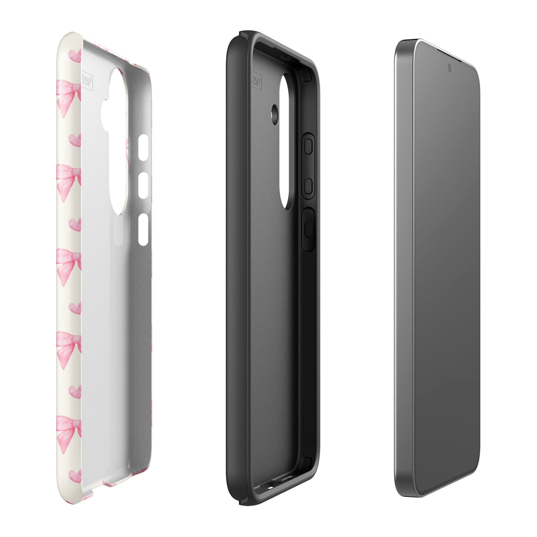Pink Ribbon Hearts Tough Case for Samsung