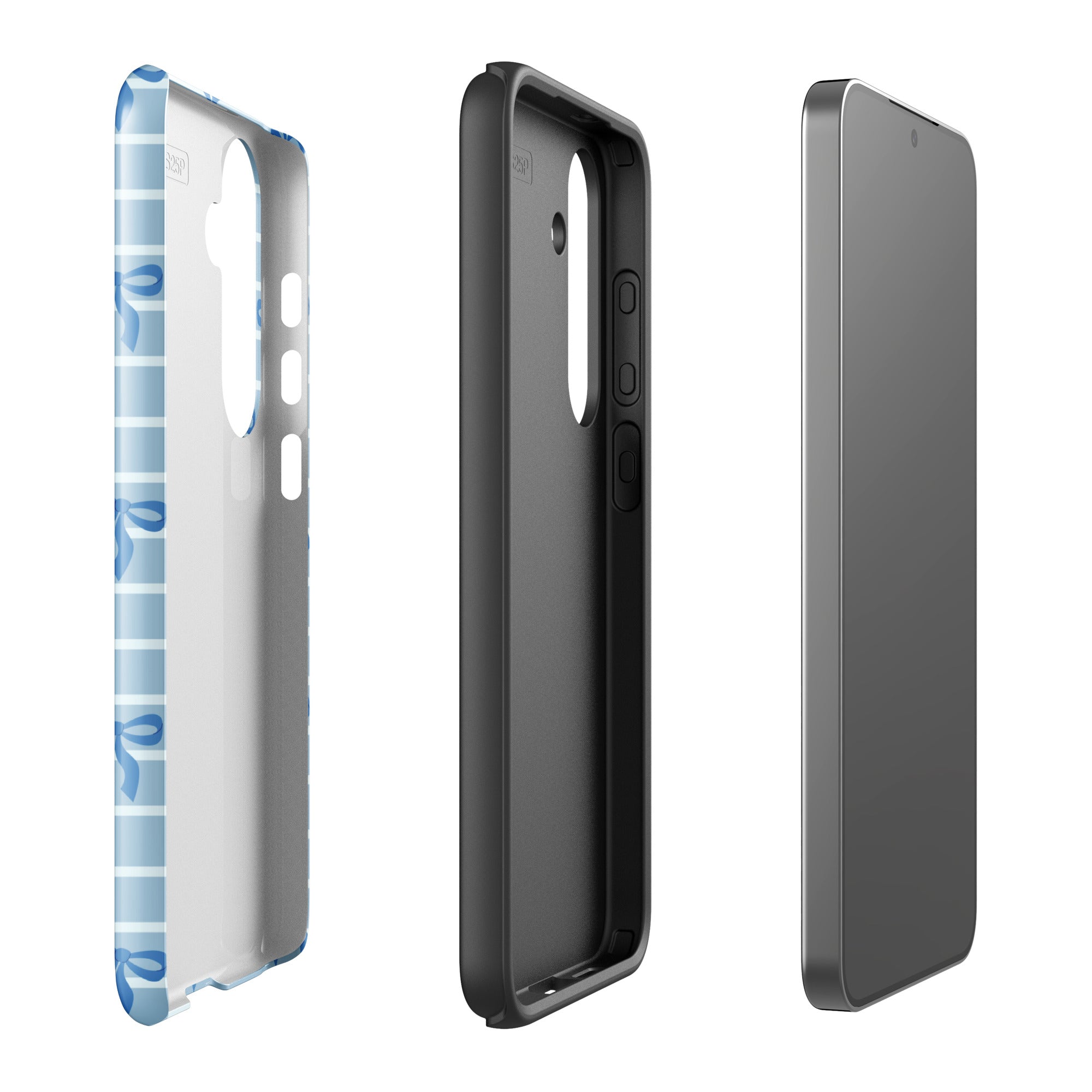 Blue Bow Striped Tough Case for Samsung