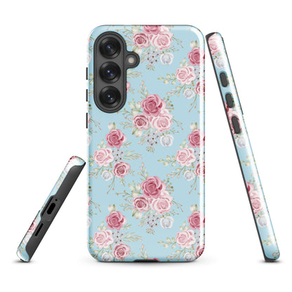 Dusty Rose Floral Tough Case for Samsung