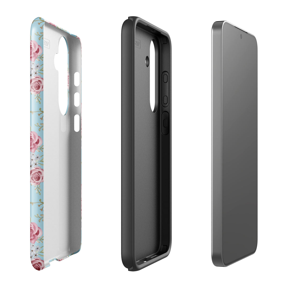 Dusty Rose Floral Tough Case for Samsung