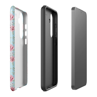 Dusty Rose Floral Tough Case for Samsung