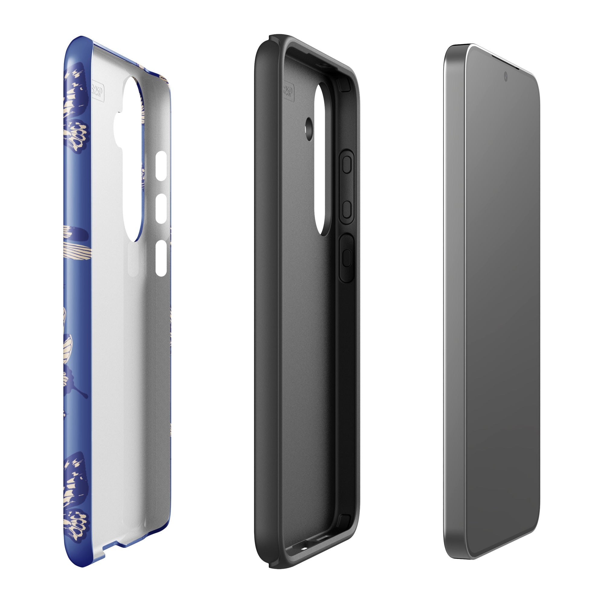 Butterfly Garden Blue Tough Case for Samsung