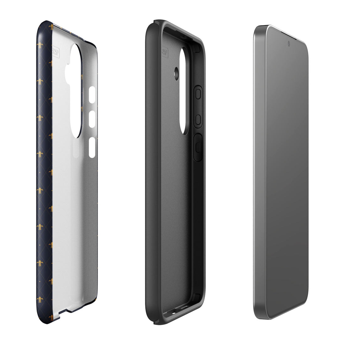 Navy Fleur-de-Lis Tough Case for Samsung