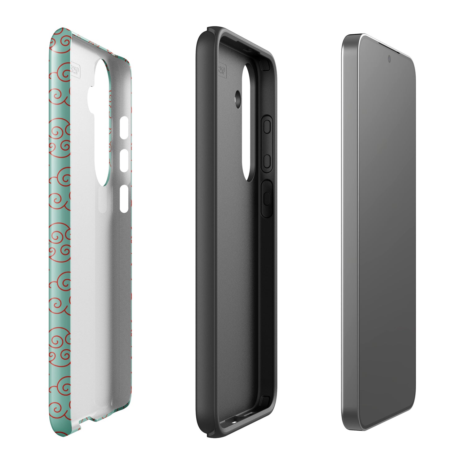 Mint Cloud Pattern Tough Case for Samsung