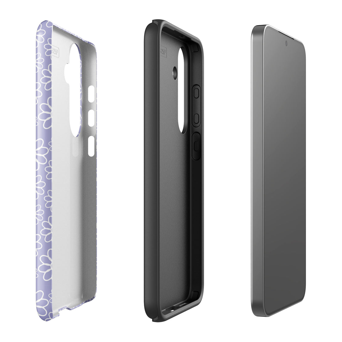 Lavender Daisy Retro Tough Case for Samsung