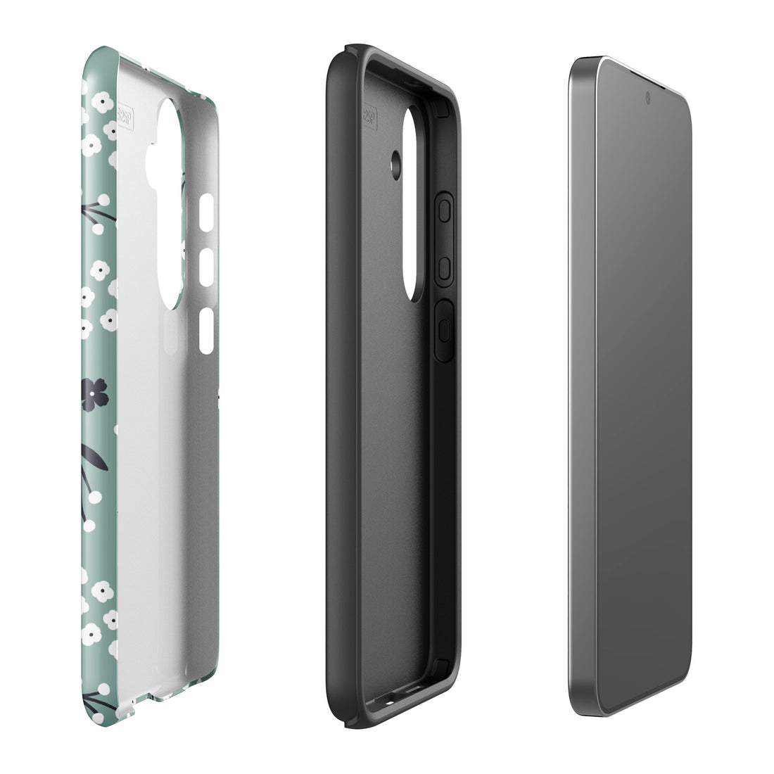 Sage Floral Pattern Tough Case for Samsung