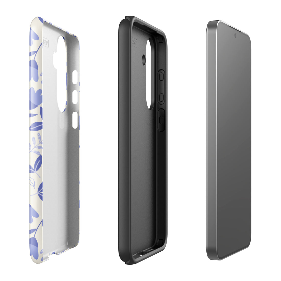Minimal Floral Charm Tough Case for Samsung
