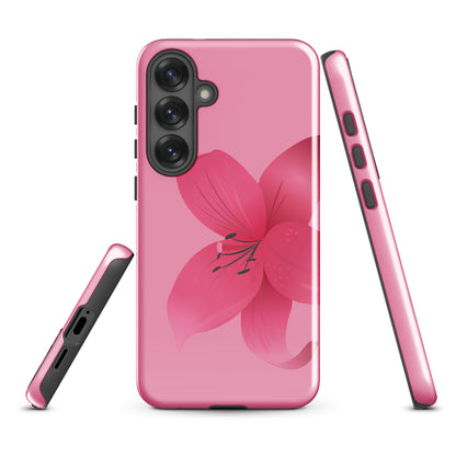 Pink Lily Bloom Tough Case for Samsung
