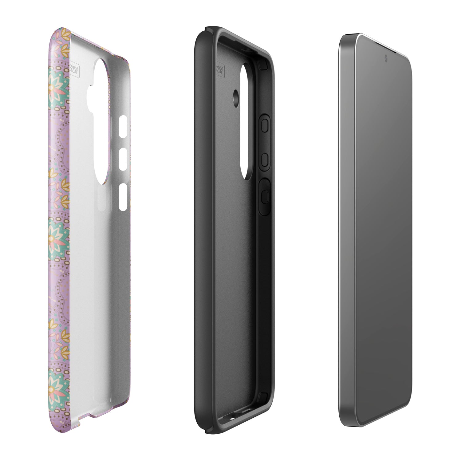 Retro Floral Lavender Tough Case for Samsung