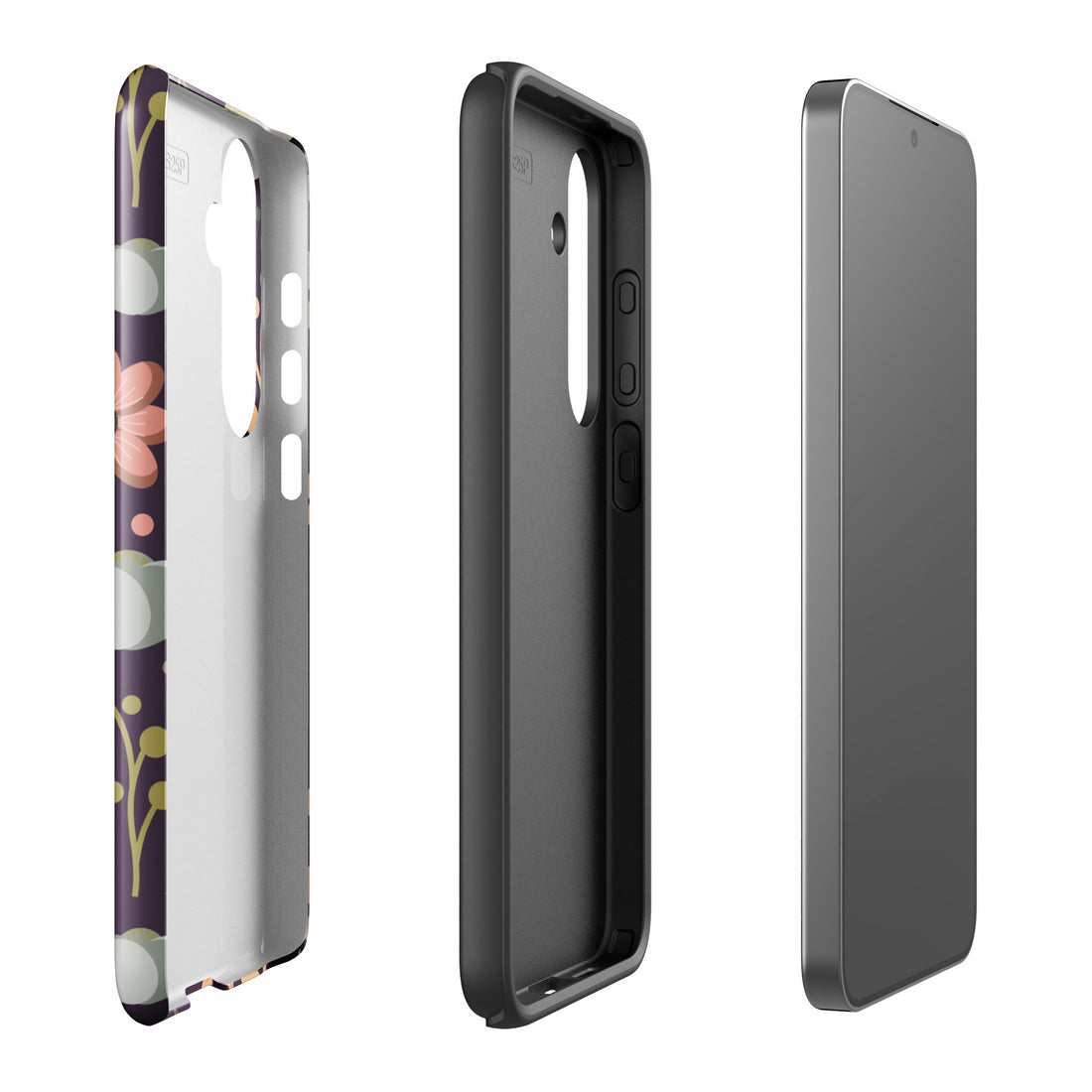 Vintage Floral Plum Tough Case for Samsung