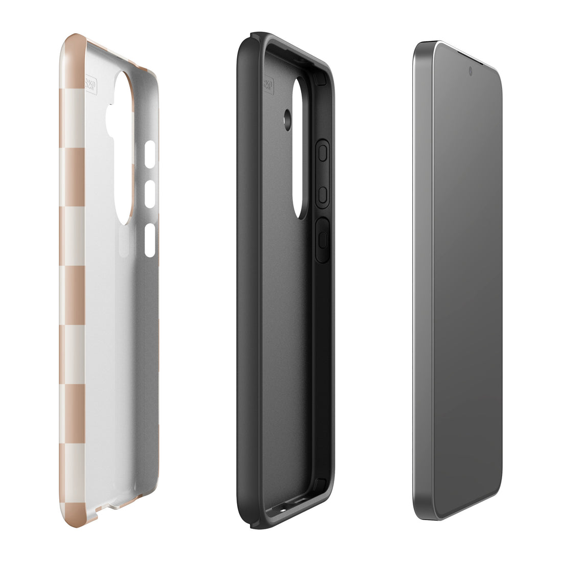 Beige Checkerboard Tough Case for Samsung