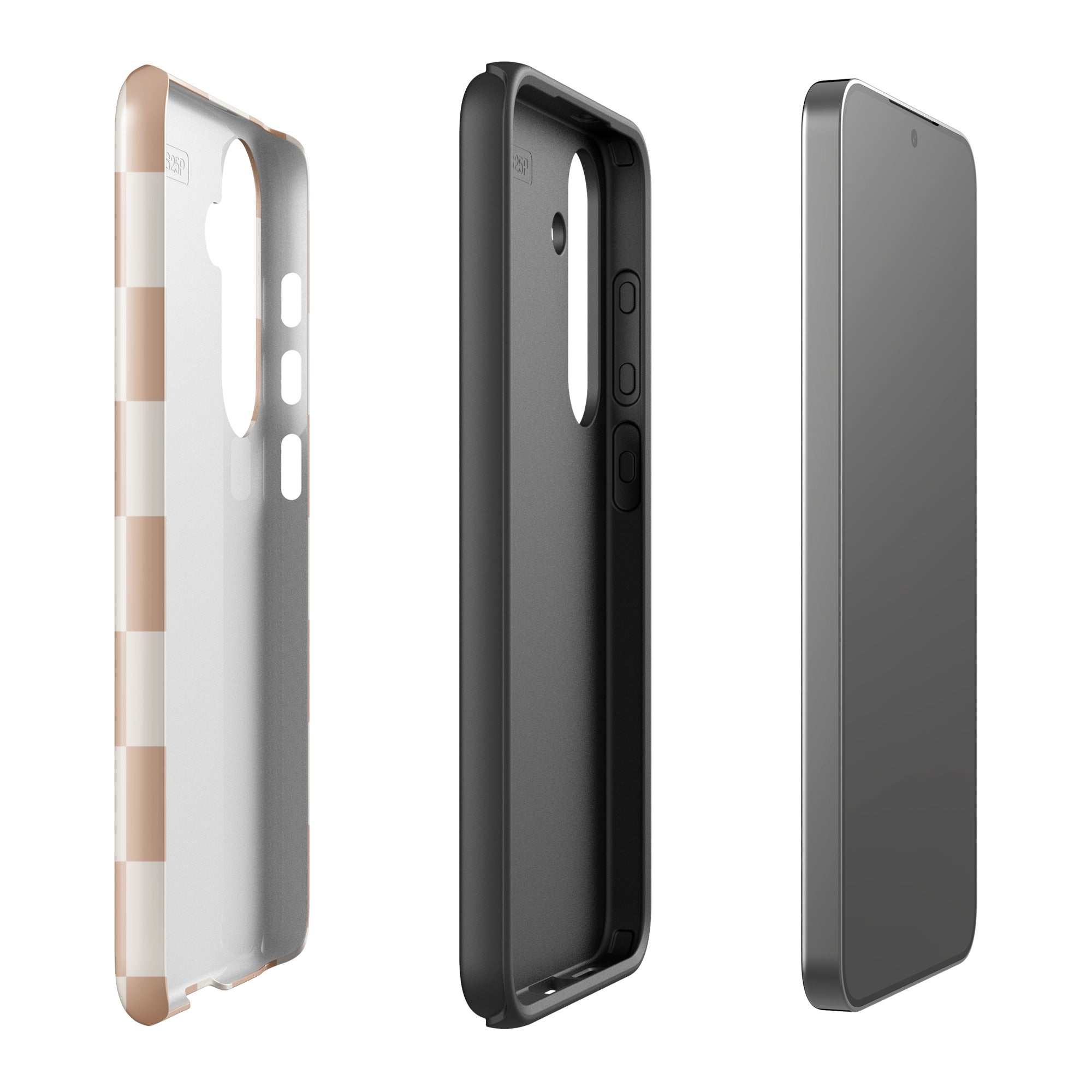 Beige Checkerboard Tough Case for Samsung