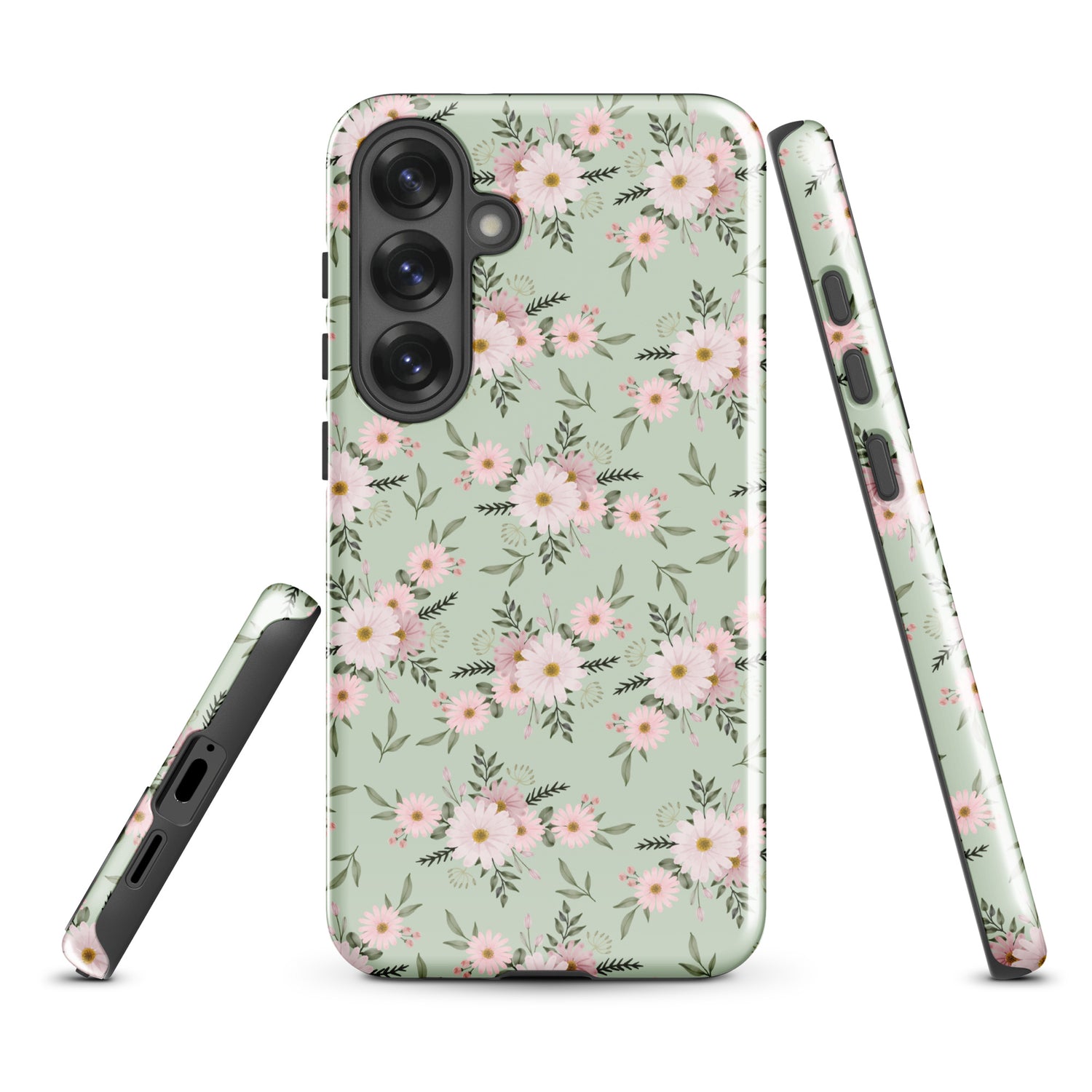 Sage Dainty Floral Tough Case for Samsung