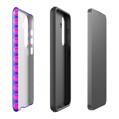 Bold Pink Smiley Tough Case for Samsung