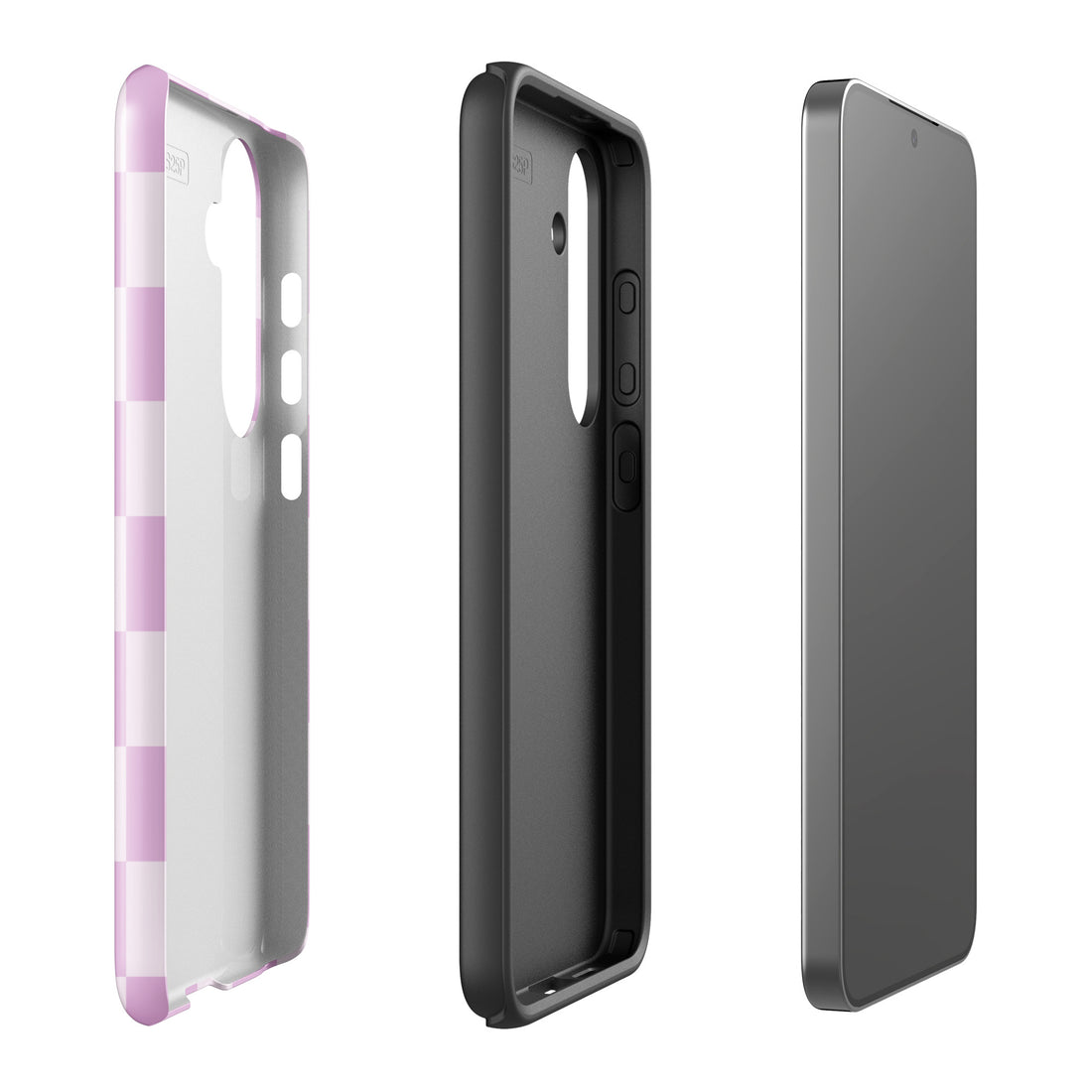 Lilac Checkered Print Tough Case for Samsung