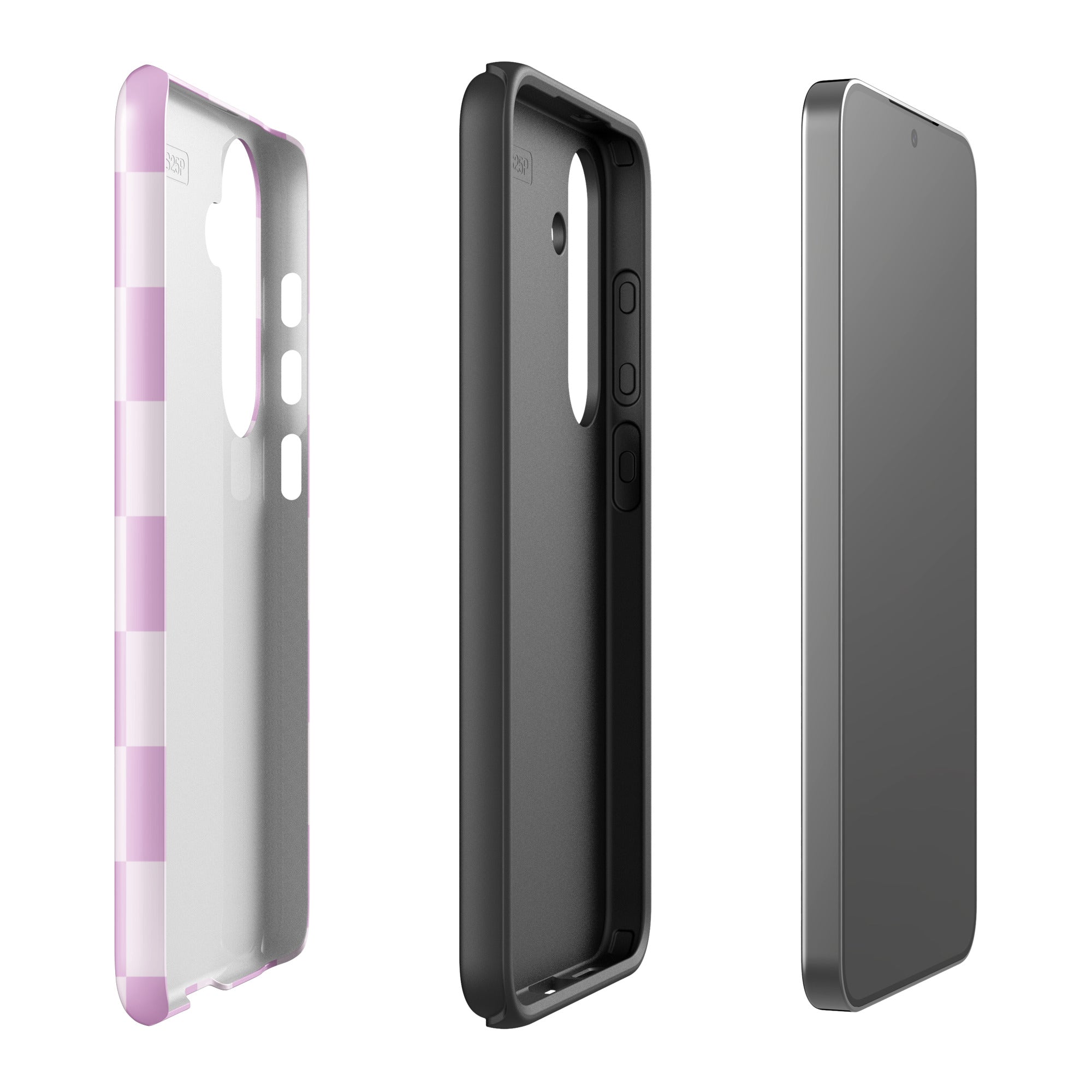Lilac Checkered Print Tough Case for Samsung