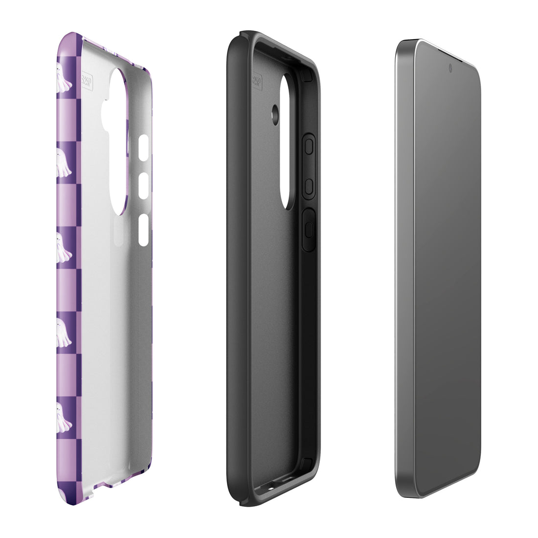 Ghost Checkered Purple Tough Case for Samsung