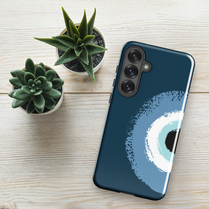 Royal Blue Evil Eye Tough Case for Samsung