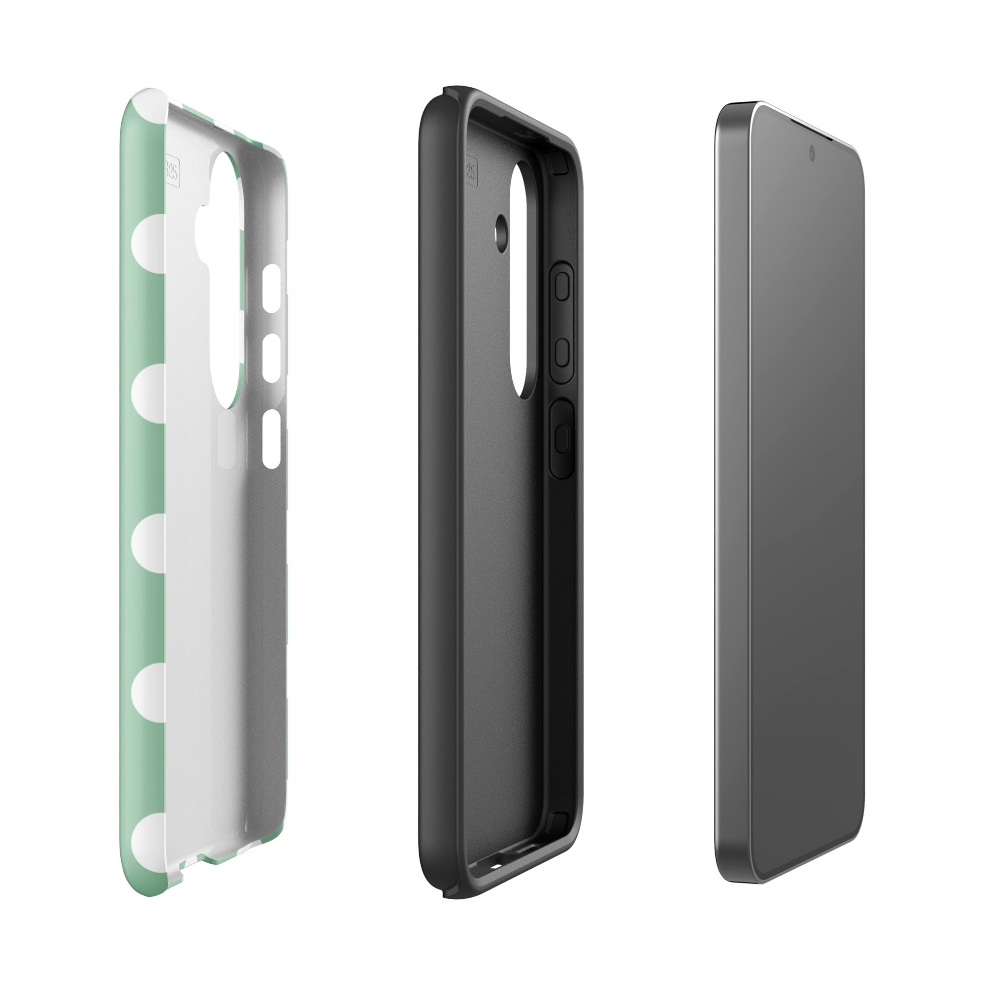 Mint Polka Dot Tough Case for Samsung