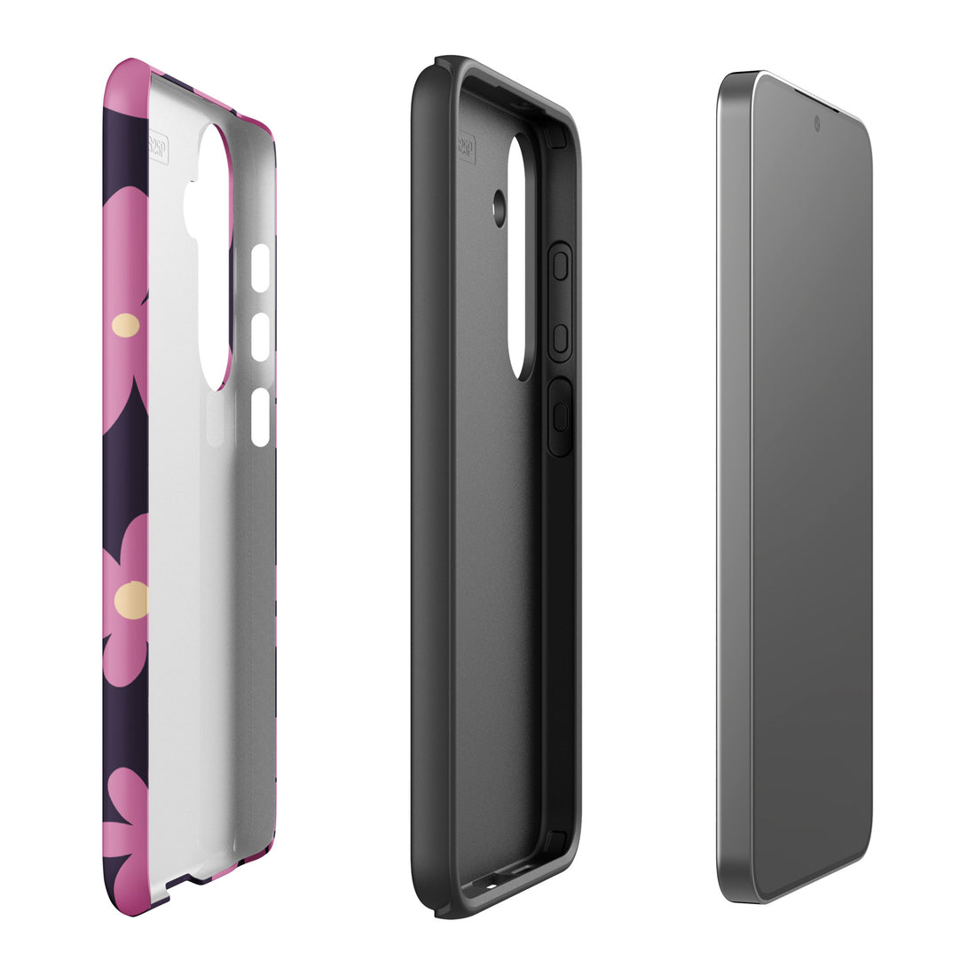 Retro Purple Daisy Tough Case for Samsung