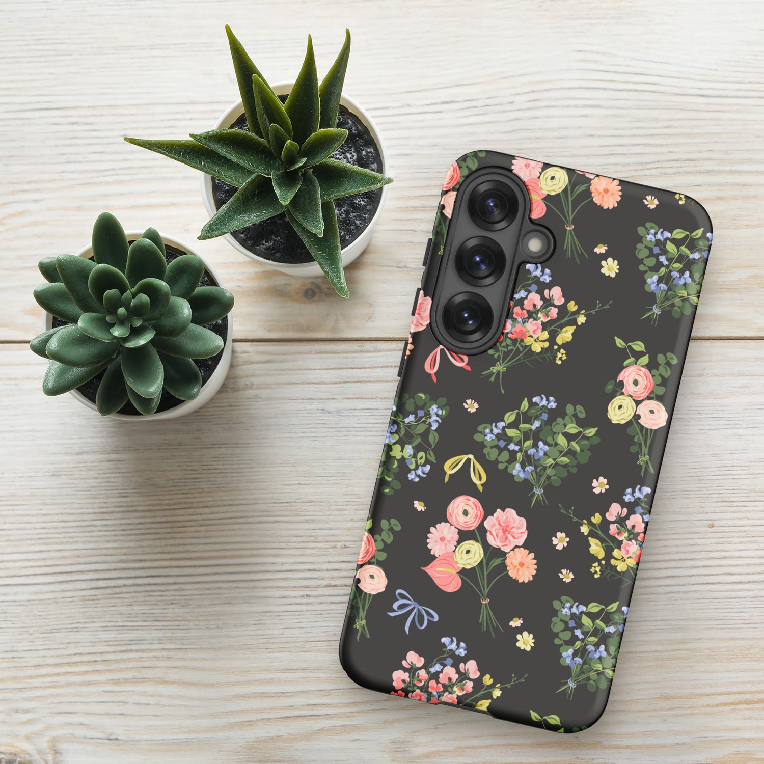 Dark Floral Bouquet Tough Case for Samsung