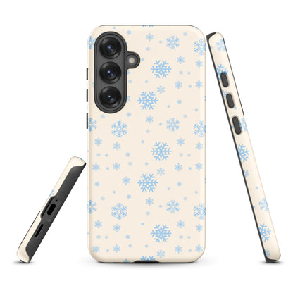 Winter Blue Snowflake Tough Case for Samsung