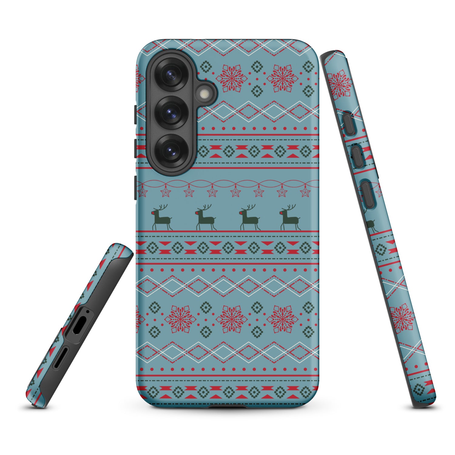Reindeer Holiday Pattern Tough Case for Samsung
