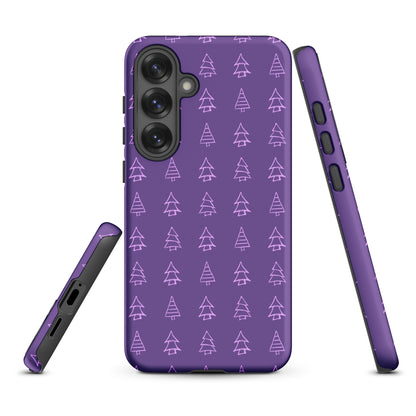 Purple Holiday Tree Tough Case for Samsung