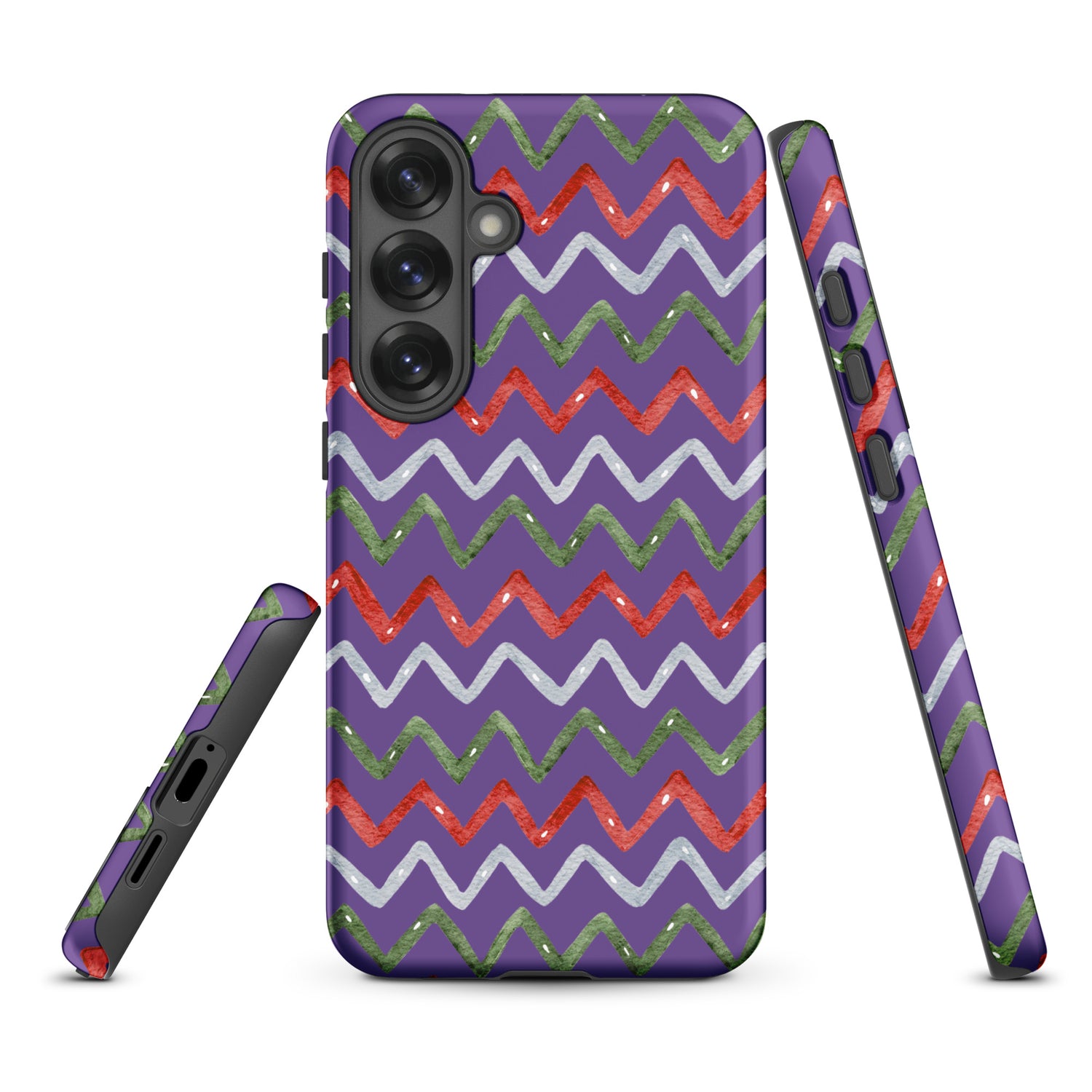 Zigzag Holiday Stripes Tough Case for Samsung