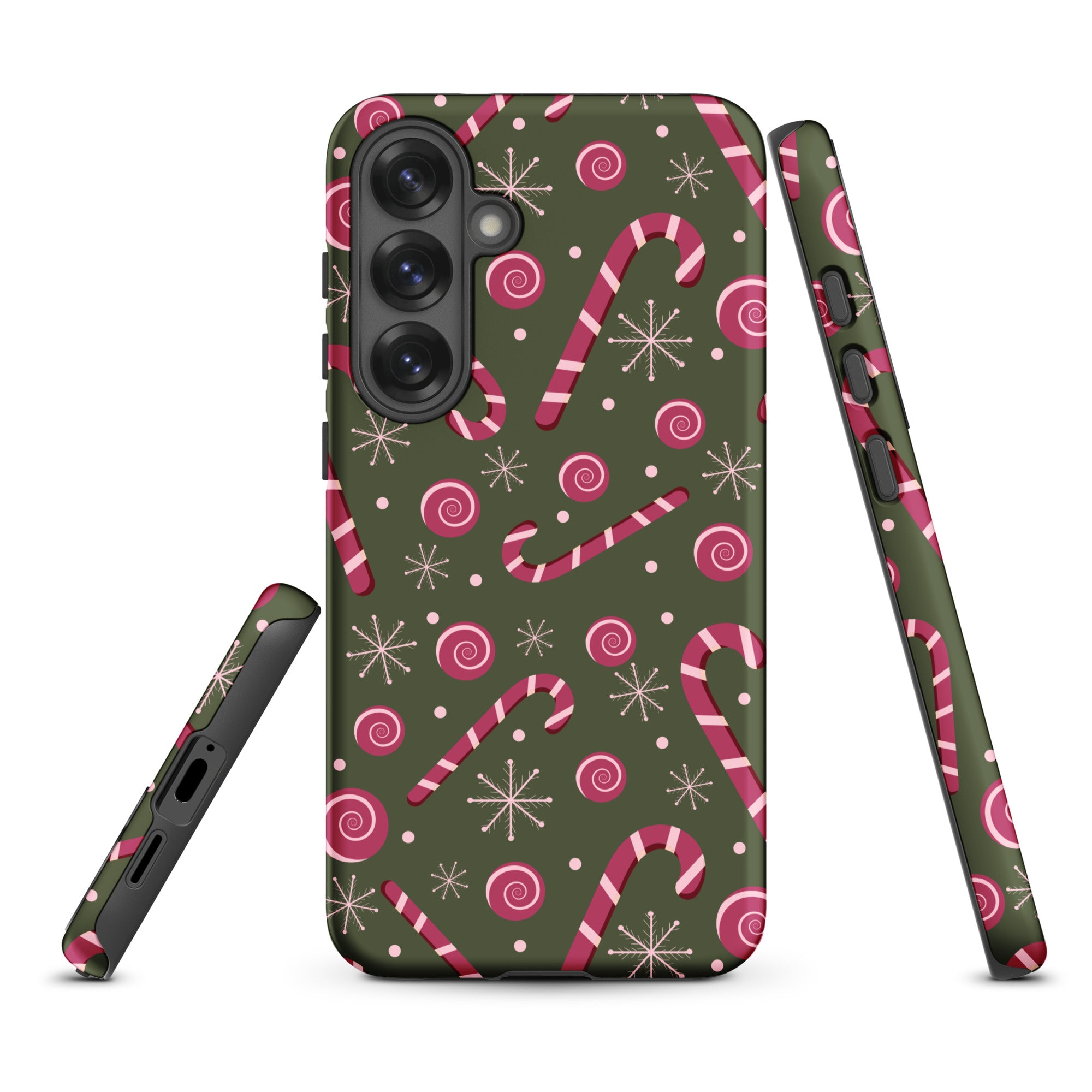 Pink Candy Cane Tough Case for Samsung