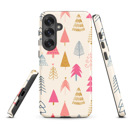 Pastel Holiday Trees Tough Case for Samsung