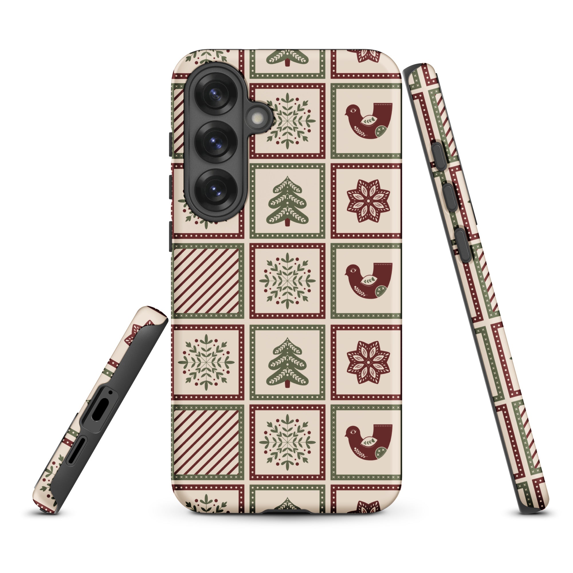 Holiday Patchwork Tough Case for Samsung
