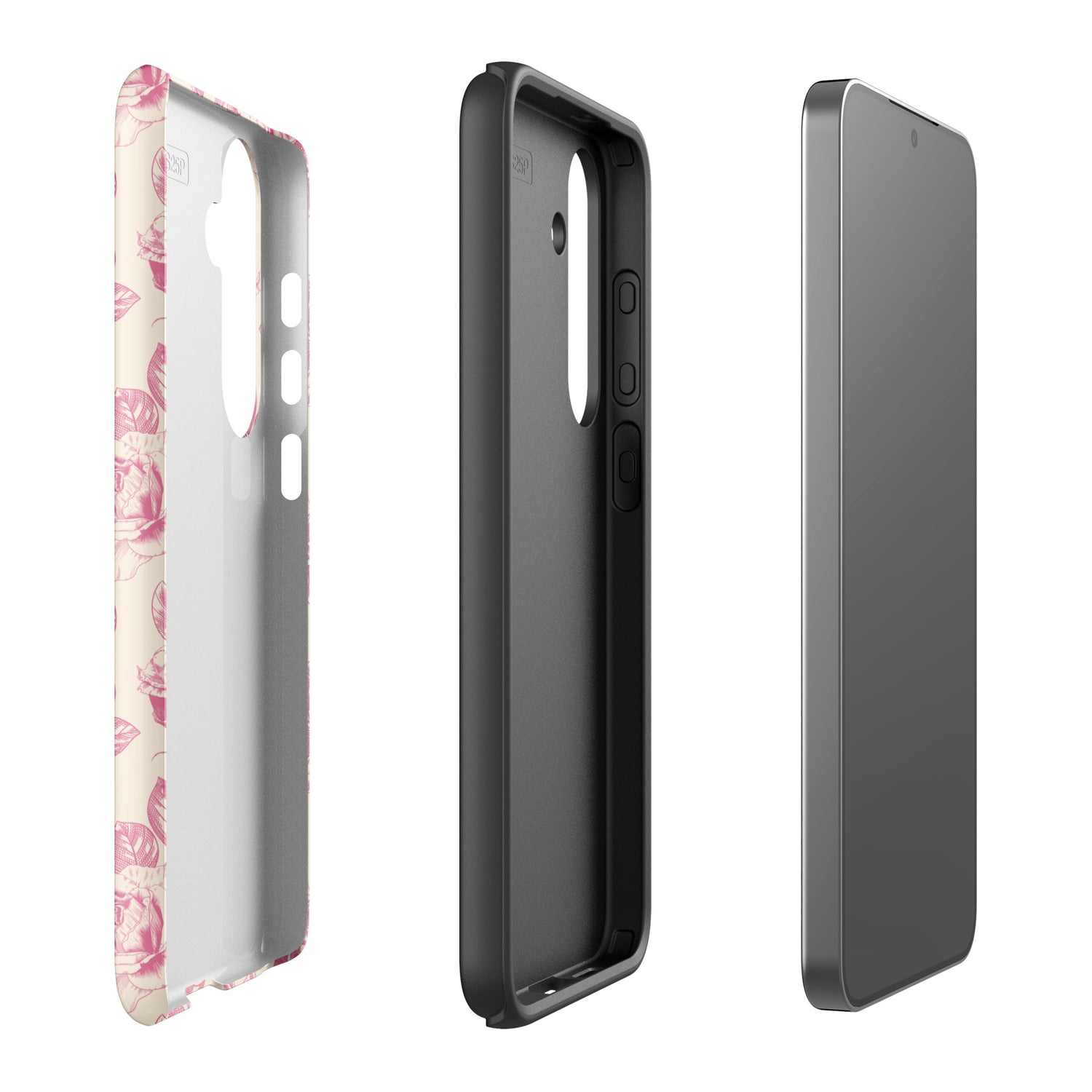 Pink Vintage Toile Floral Tough Case for Samsung