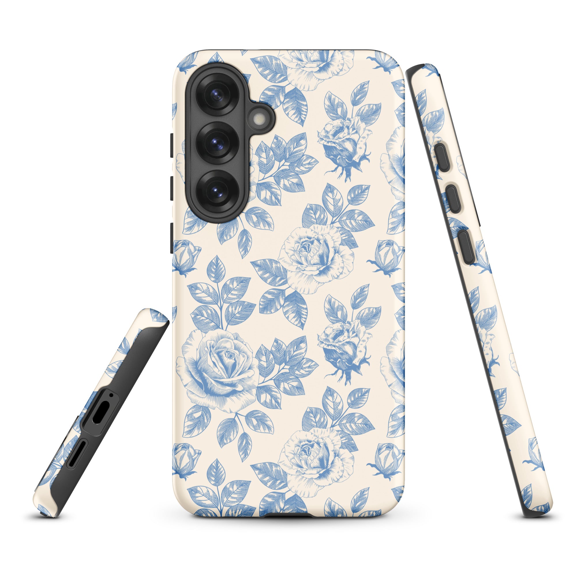 Blue Rose Toile Tough Case for Samsung