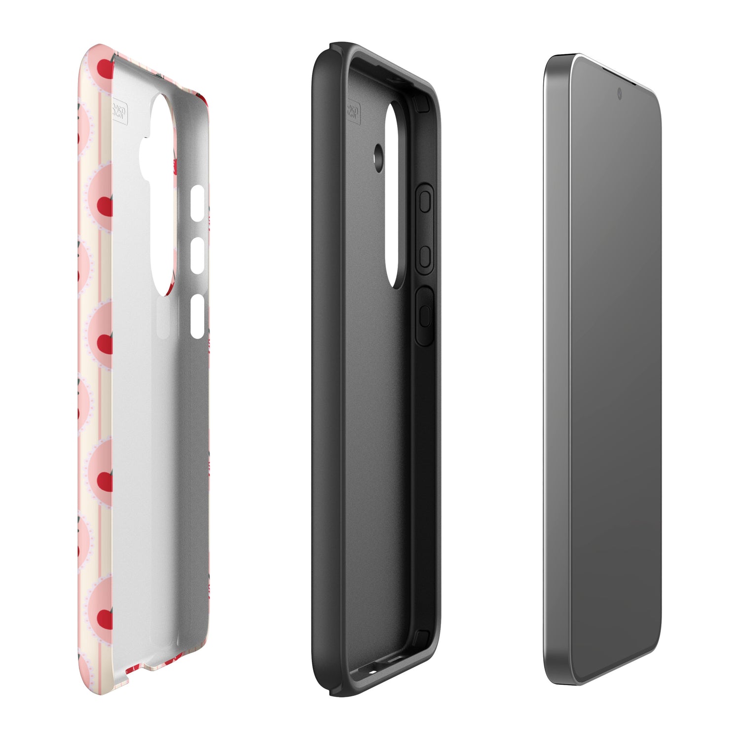Retro Cherry Stripe Tough Case for Samsung