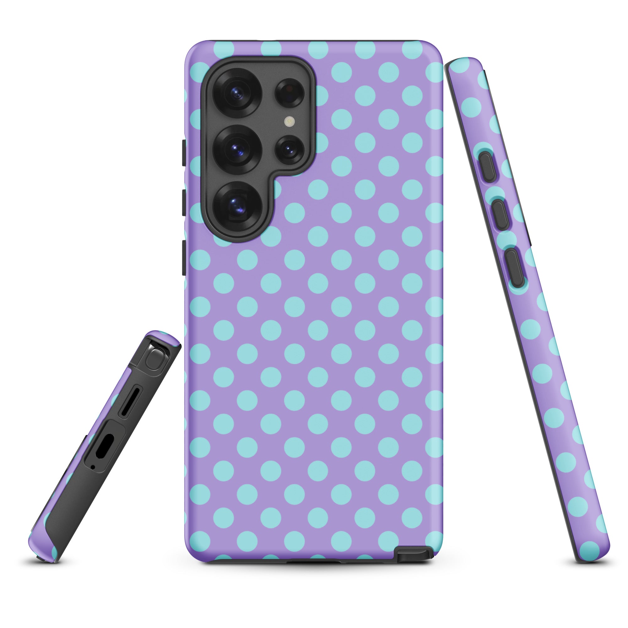 Mint Polka Dot Lavender Tough Case for Samsung