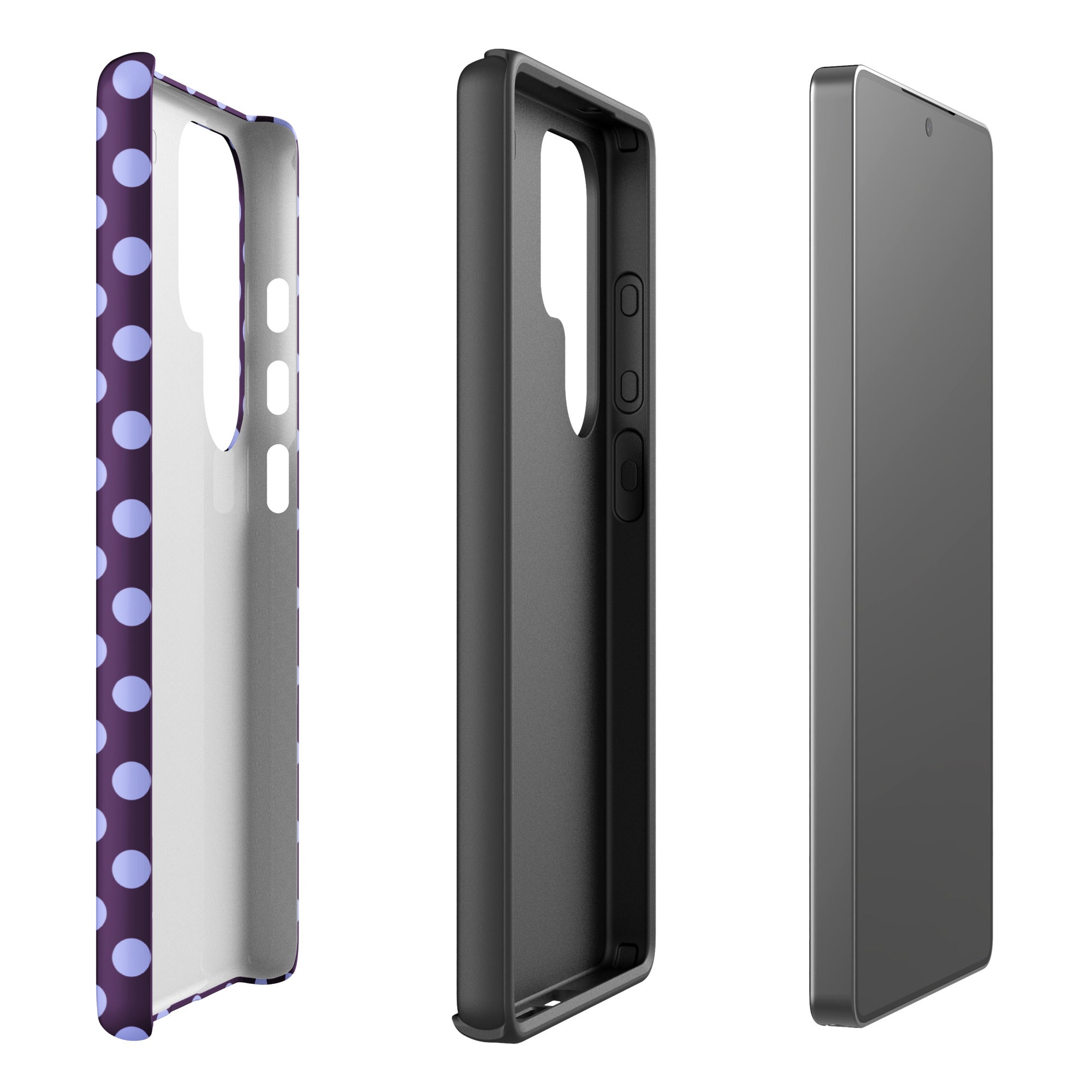 Deep Purple Lavender Polka Dot Tough Case for Samsung