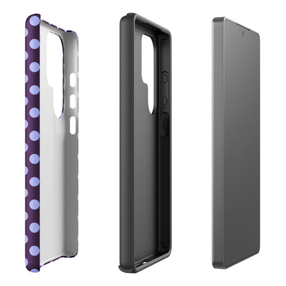 Deep Purple Lavender Polka Dot Tough Case for Samsung