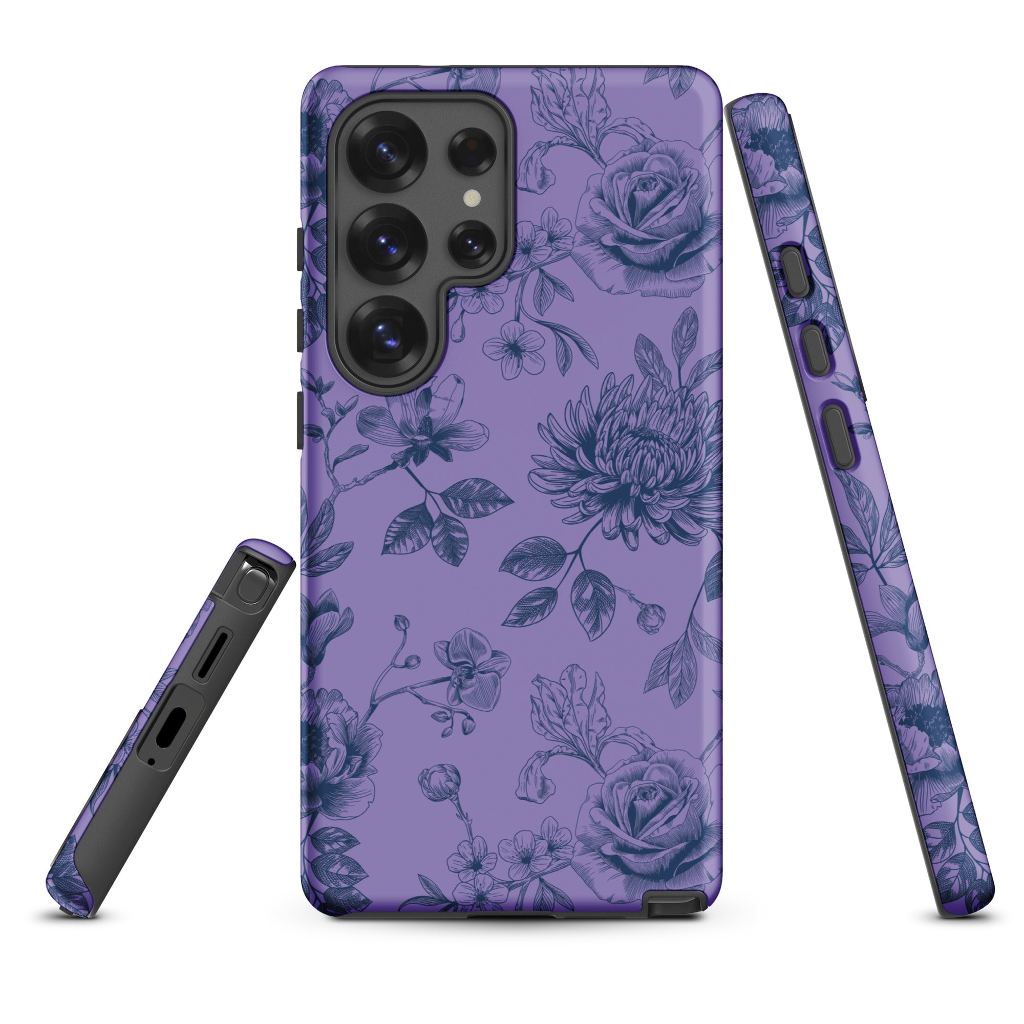 Lavender Botanical Floral Tough Case for Samsung