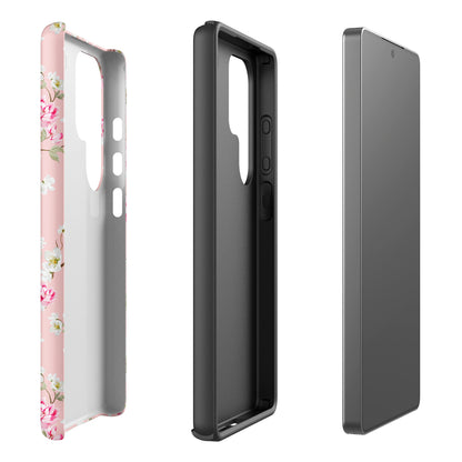 Soft Blush Floral Cherry Blossom Tough Case for Samsung