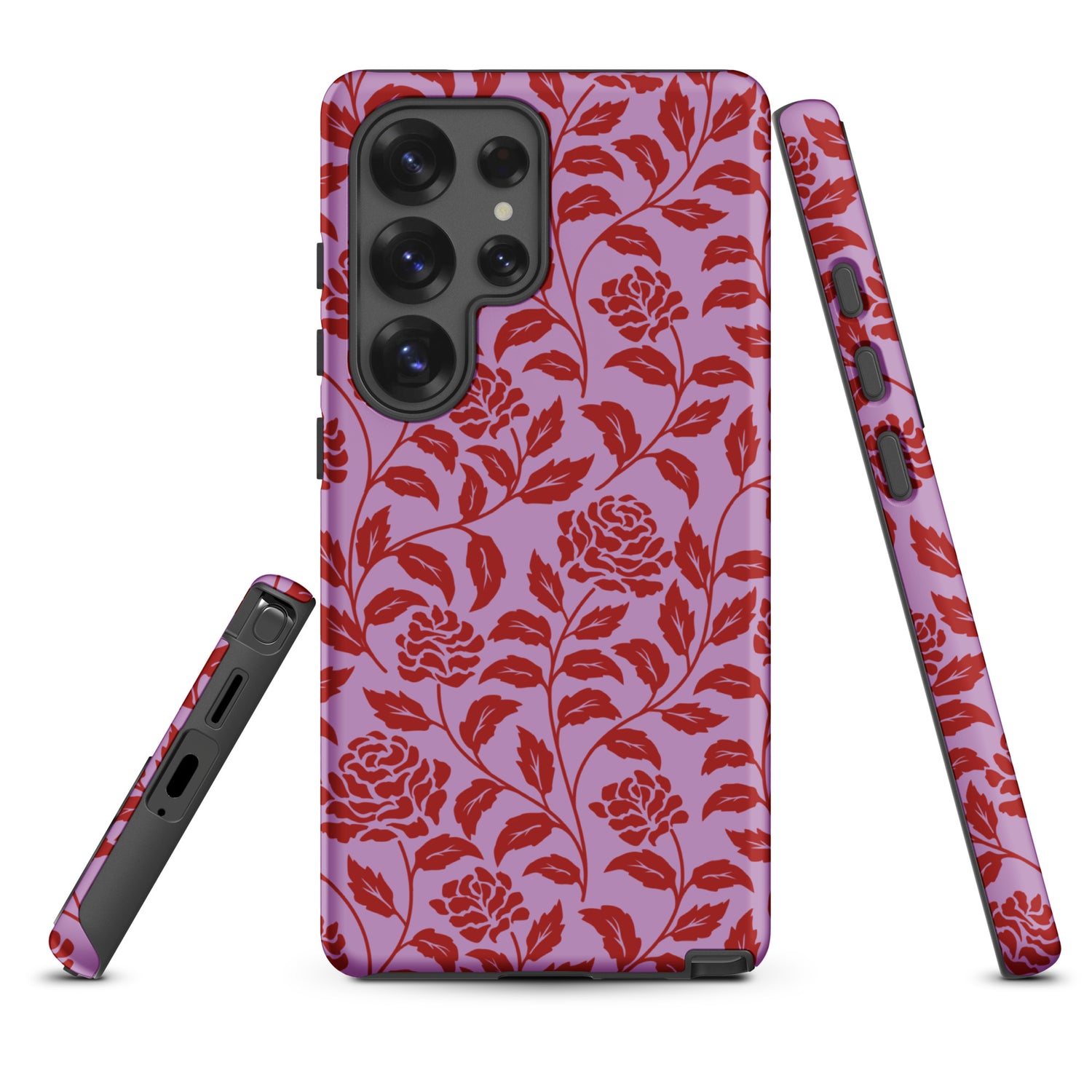 Lavender Rose Floral Tough Case for Samsung