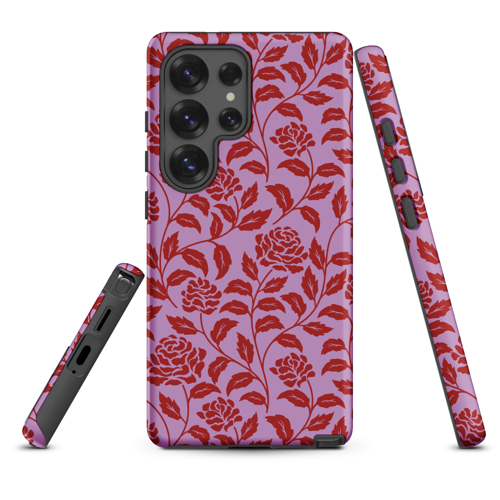 Lavender Rose Floral Tough Case for Samsung
