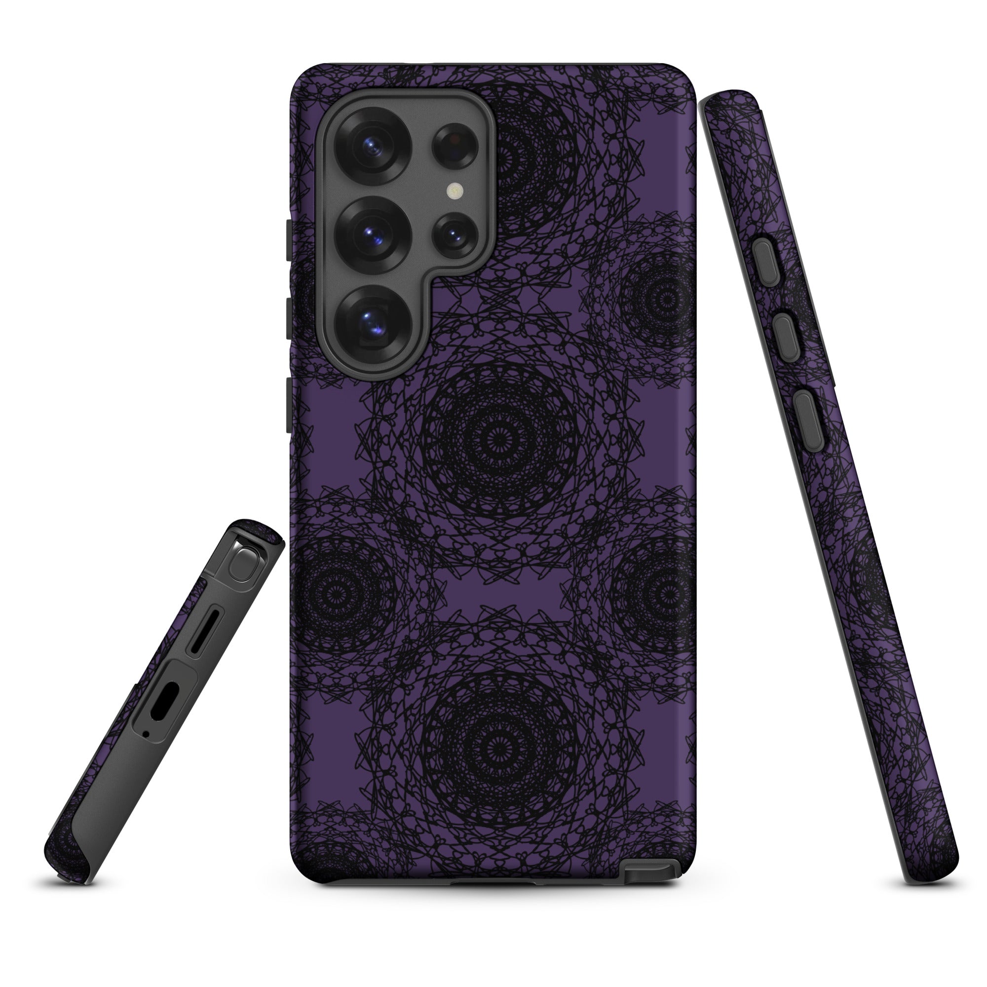 Dark Violet Gothic Mandala Tough Case for Samsung