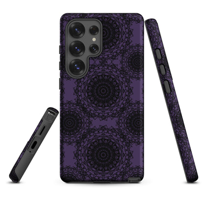 Dark Violet Gothic Mandala Tough Case for Samsung