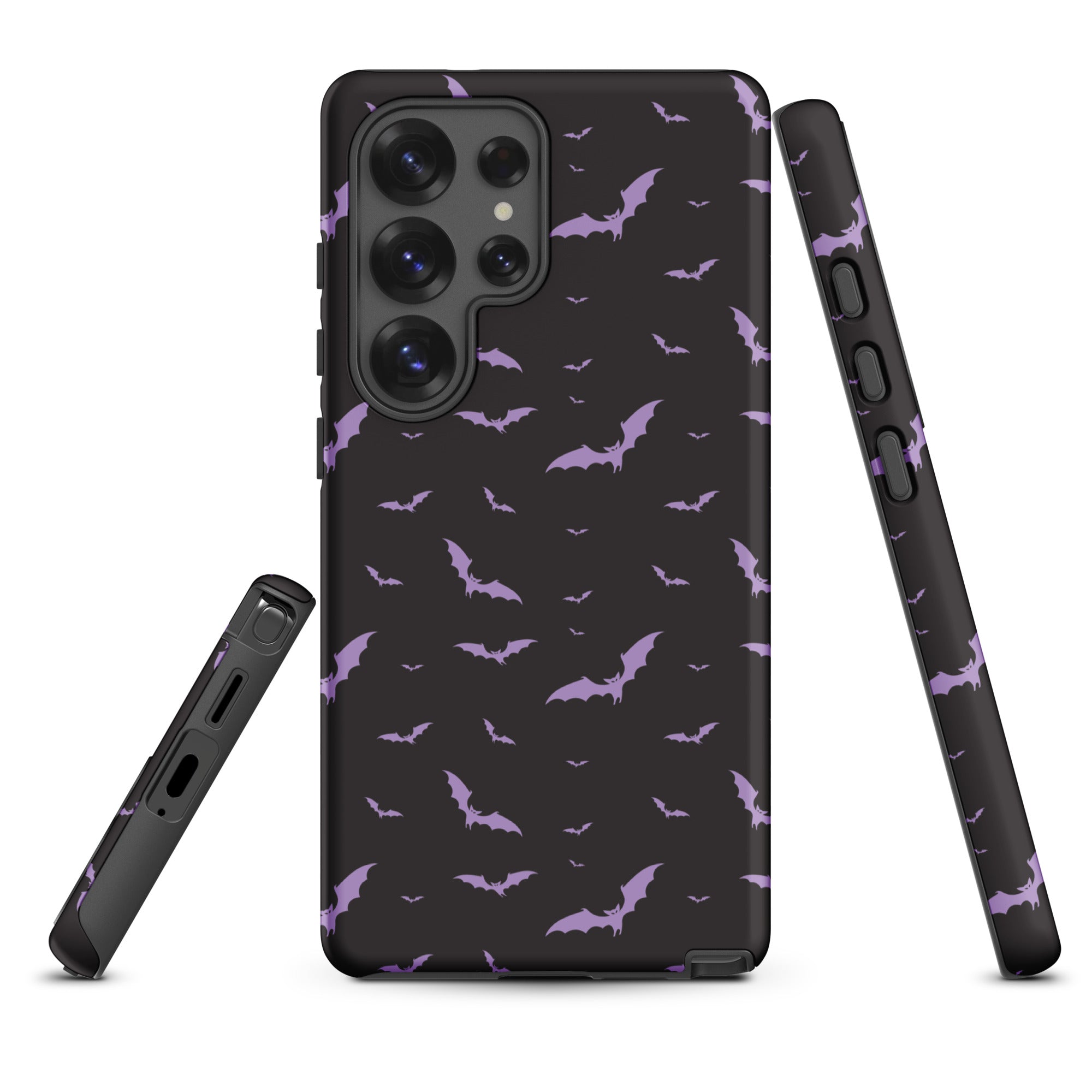 Black &amp; Purple Bats Tough Case for Samsung