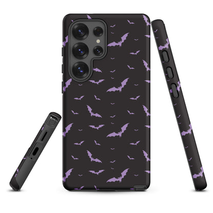 Black &amp; Purple Bats Tough Case for Samsung