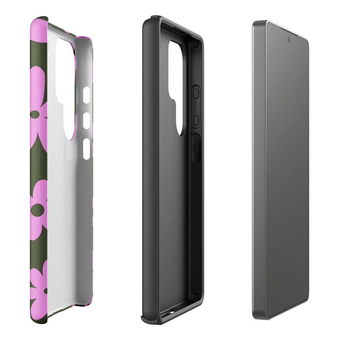 Olive Green Daisy Tough Case for Samsung