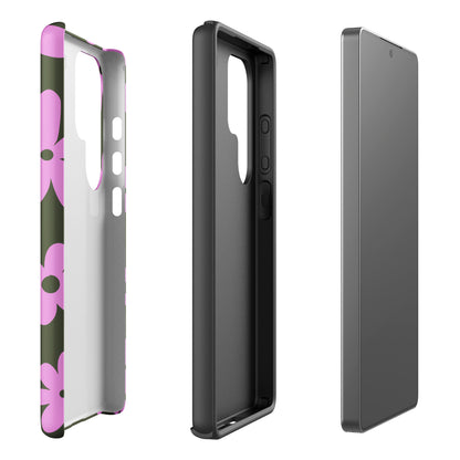 Olive Green Daisy Tough Case for Samsung