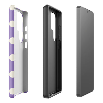 Lavender Polka Dot Tough Case for Samsung